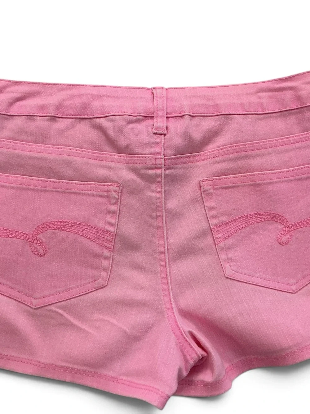 Girls Justice Stretch Denim Twill 5 pocket Low Rise Shorts in Barbie Pink-Sz14.5